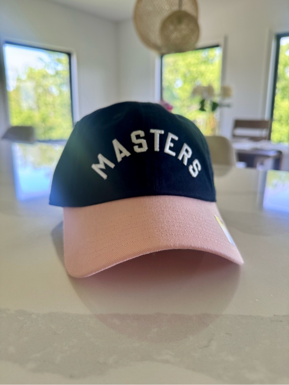 Masters Embroidered ladies hat - Navy & Pink. New.